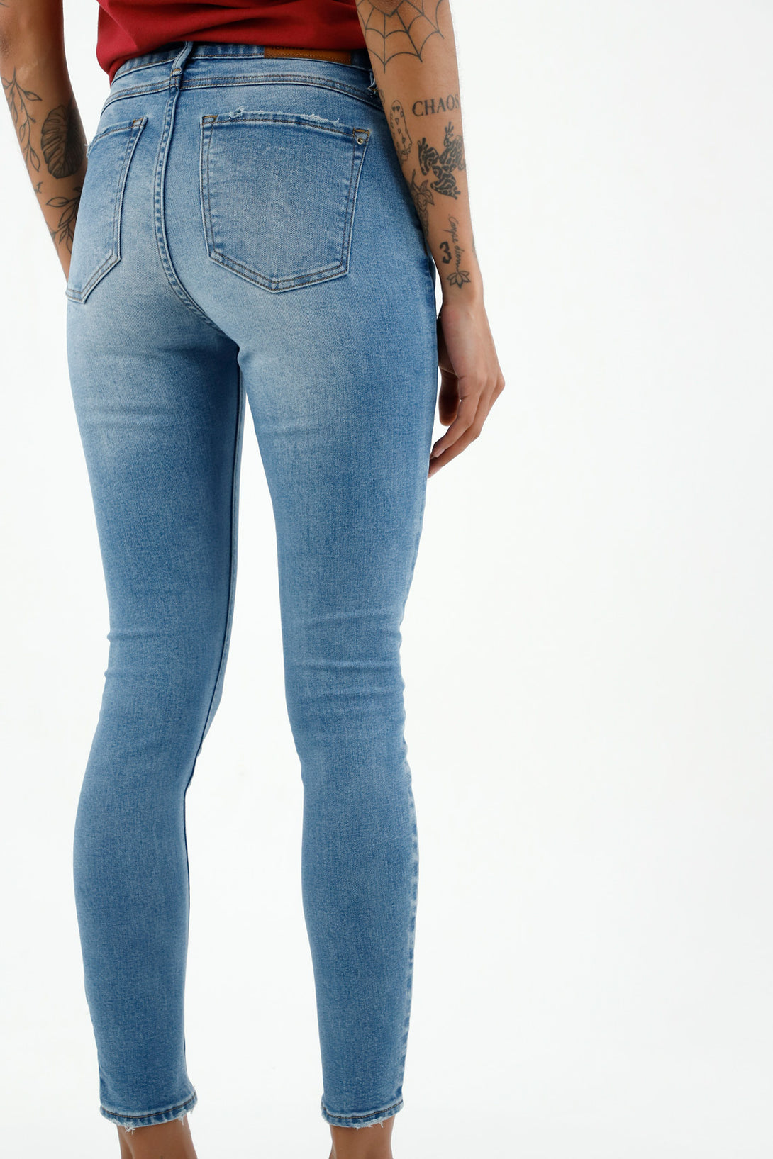 Jean Super Slim azul para mujer