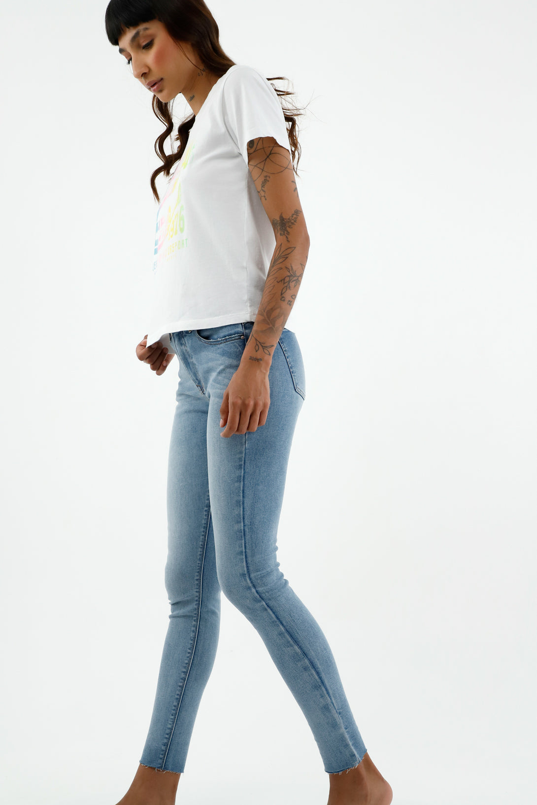 Jean Super Slim azul para mujer