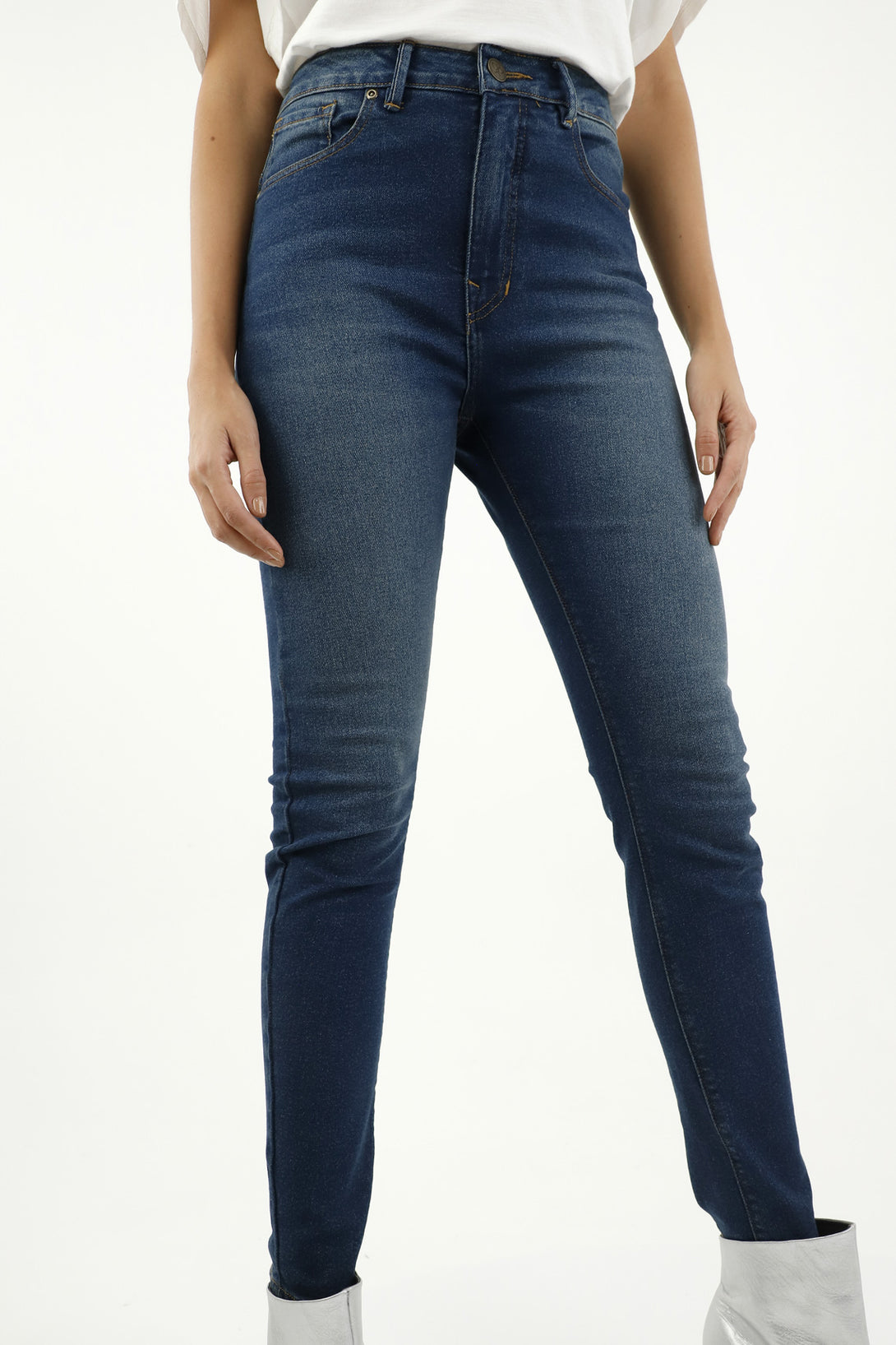 Jean Super Slim azul para mujer