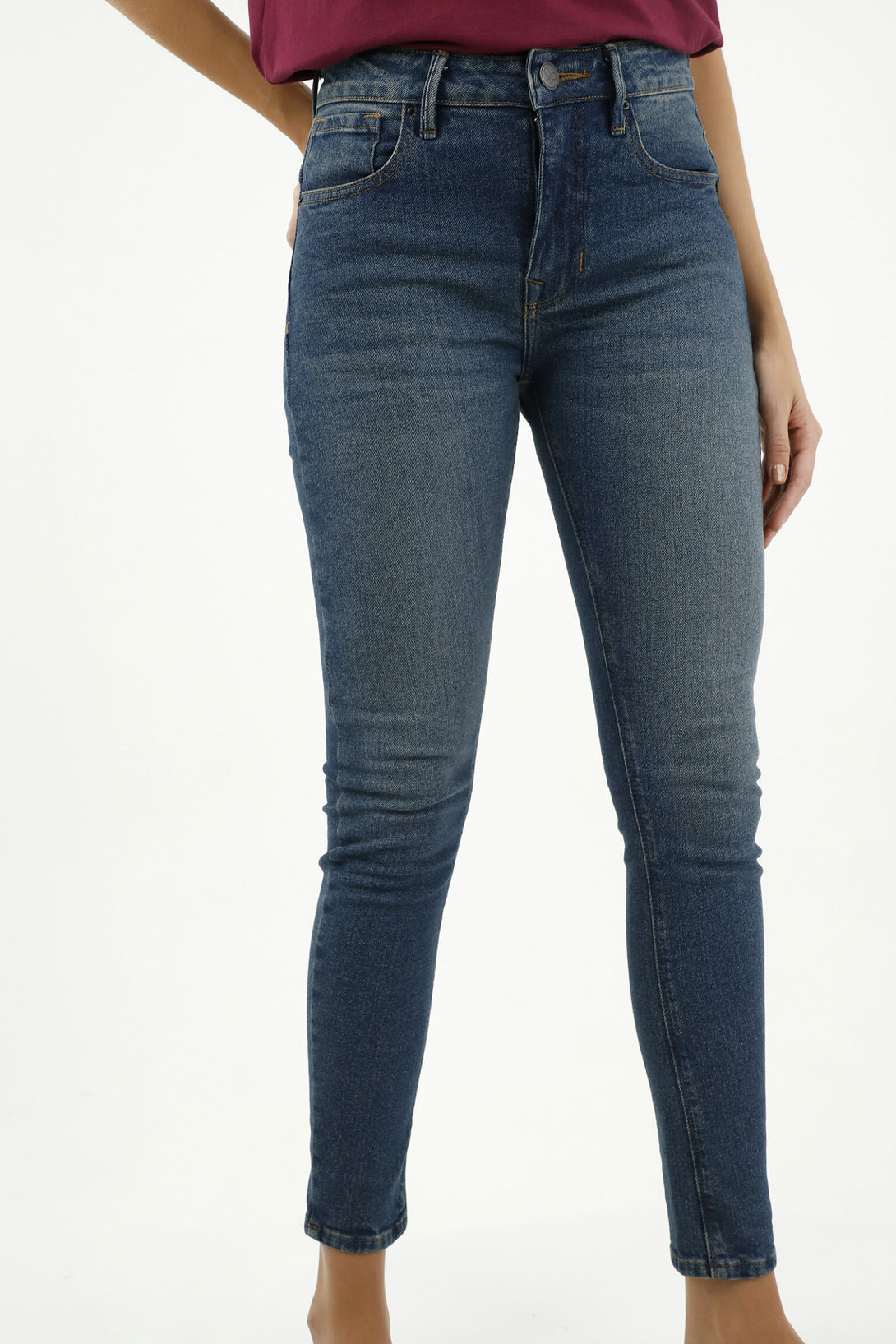 Jean Super Slim clásico azul para mujer