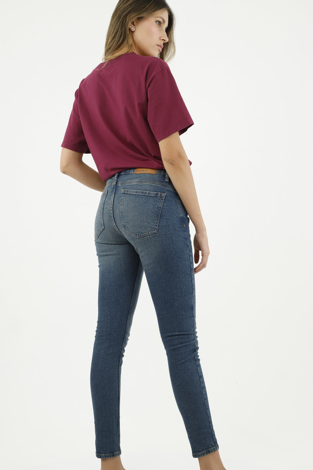 Jean Super Slim clásico azul para mujer