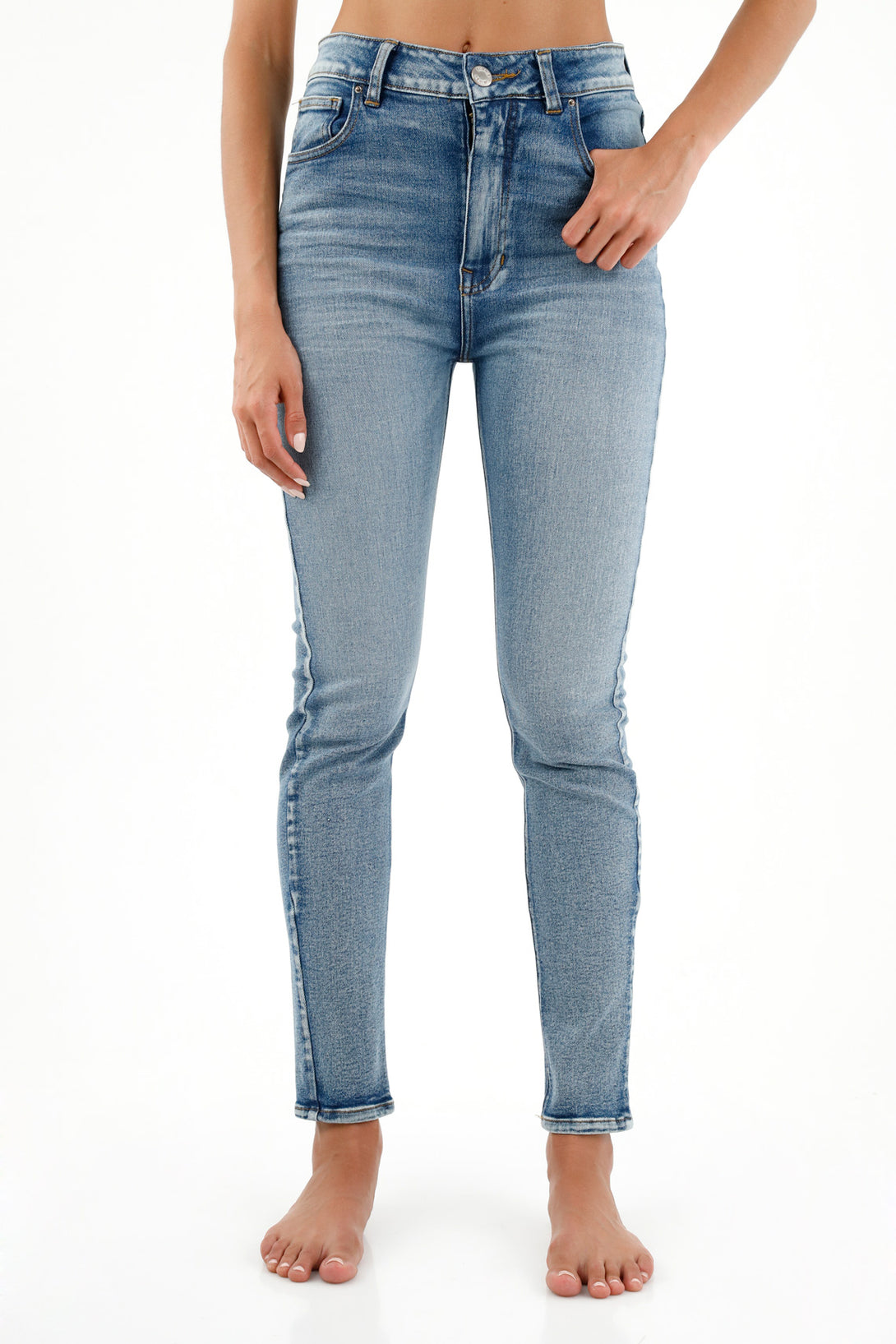 Jean Super Slim azul para mujer