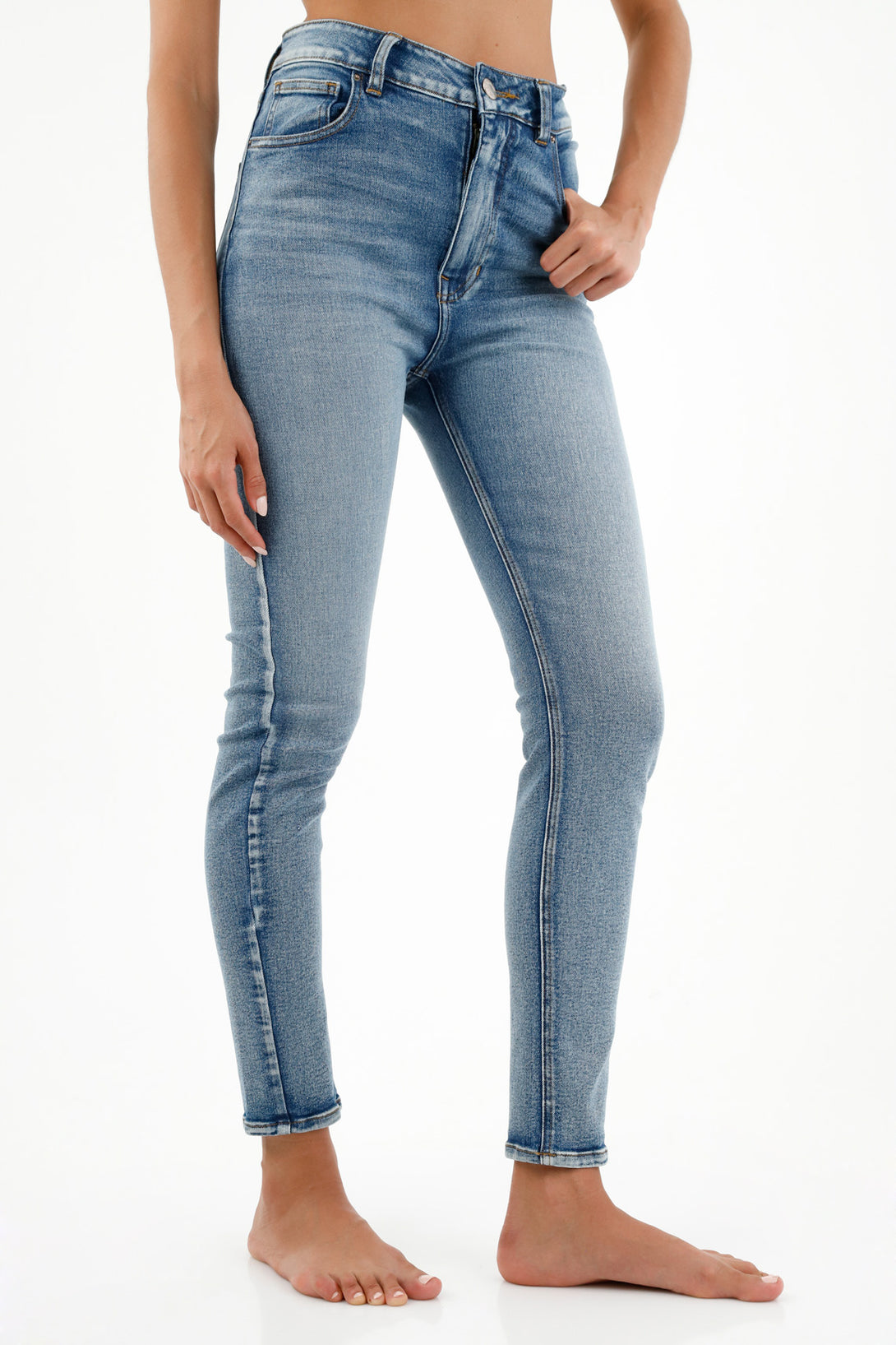 Jean Super Slim azul para mujer