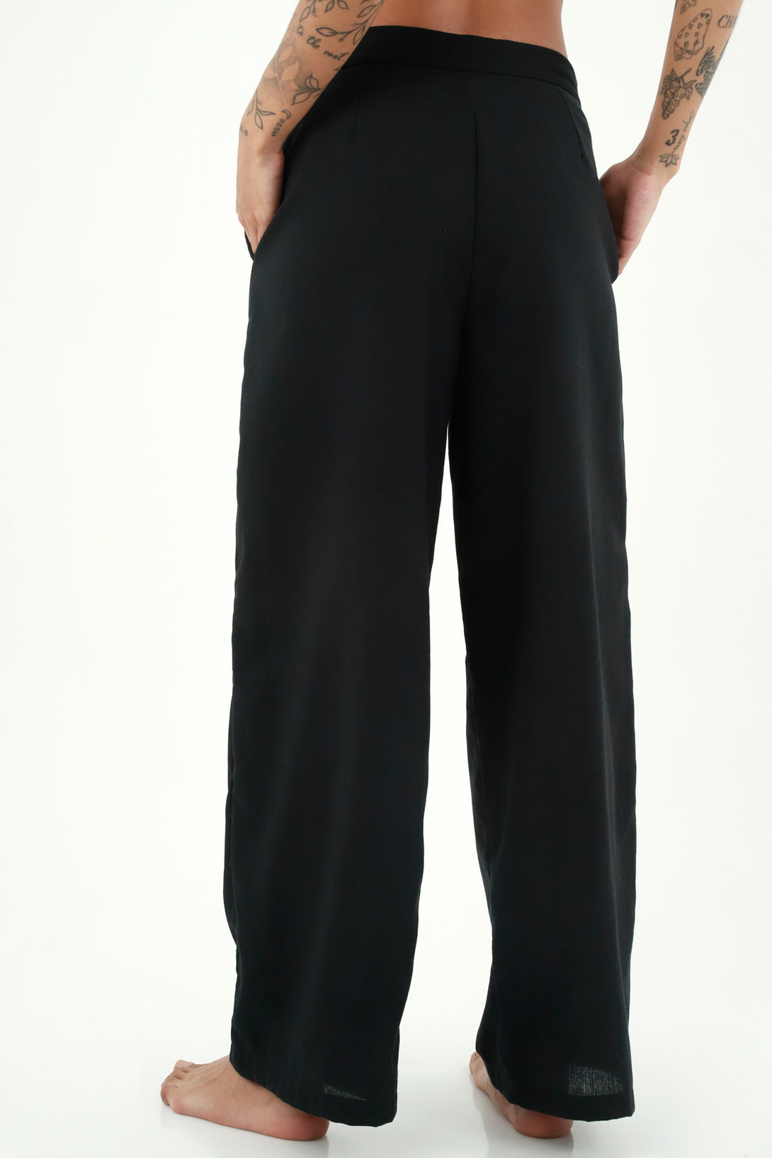 Women's Black Wide-Leg Pants