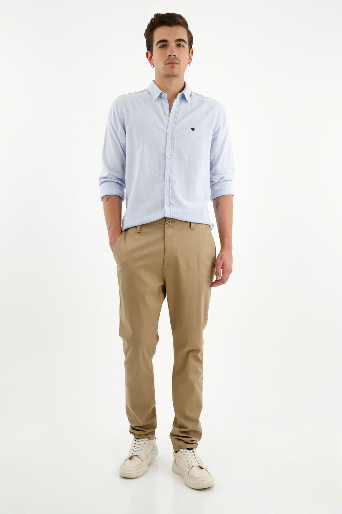 Men's Off-White Chino Pants