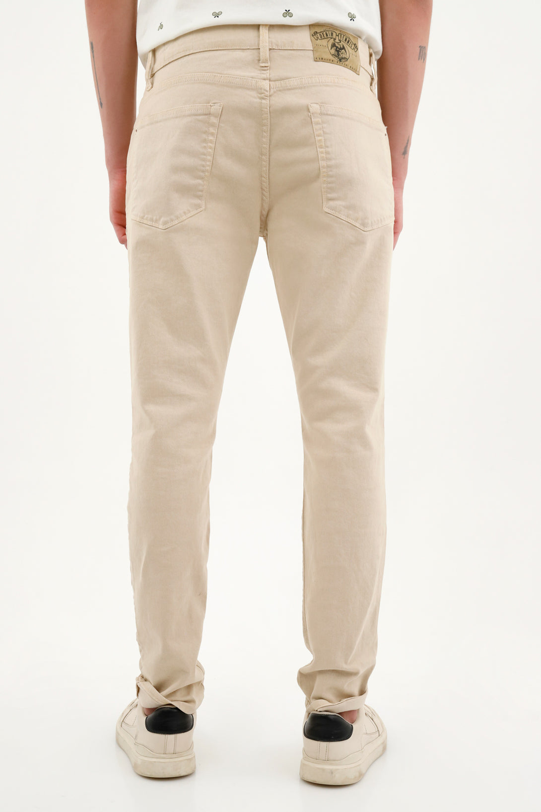 Men's Off-White Five-Pocket Pants