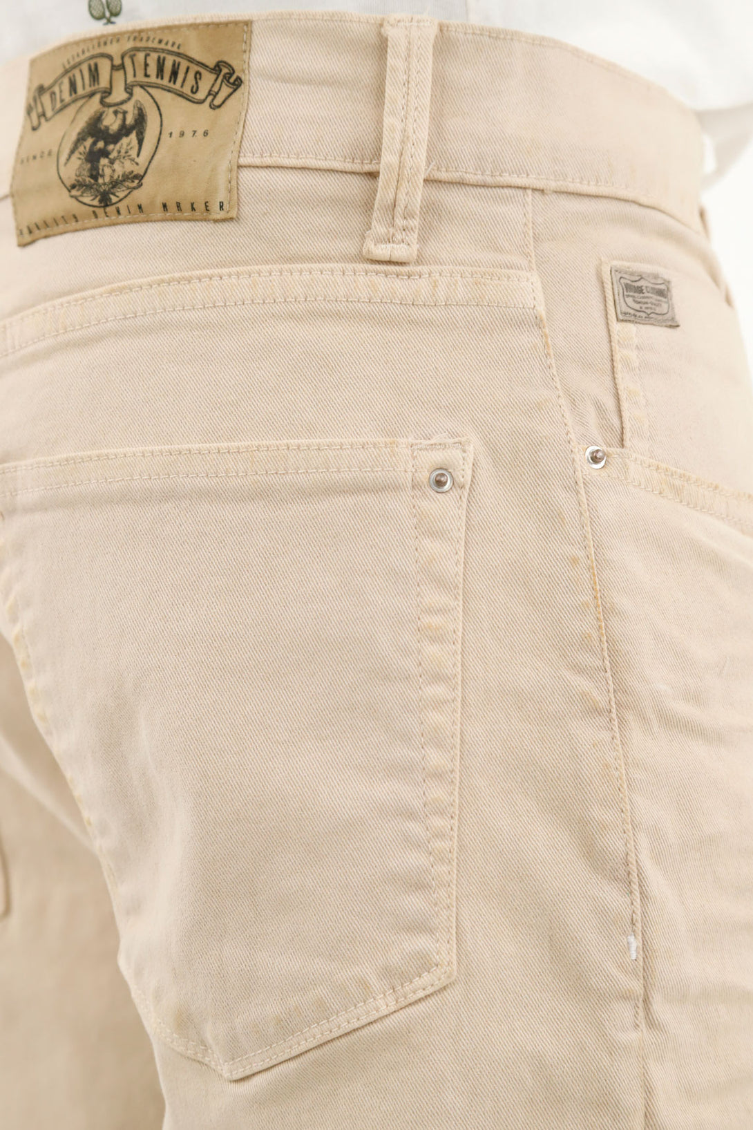 Men's Off-White Five-Pocket Pants