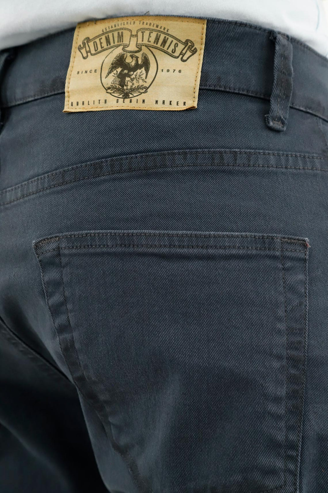 Men's Gray Five-Pocket Pants