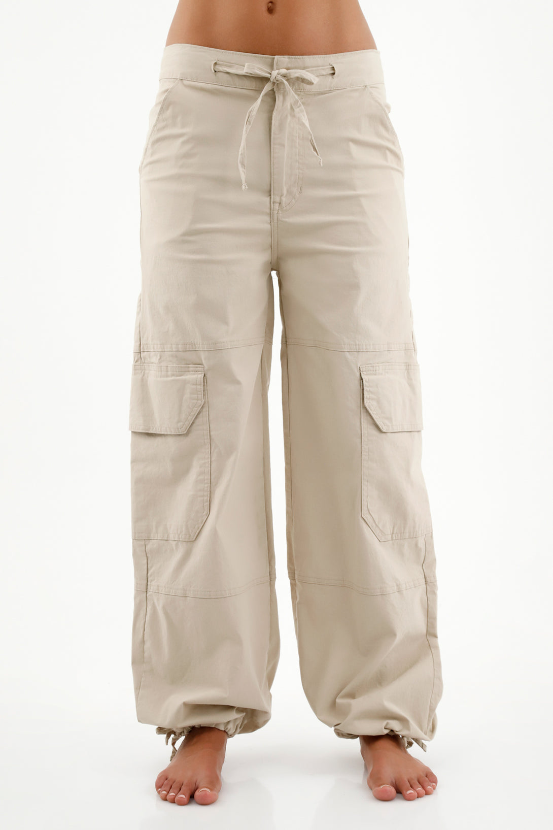 Women's Gray Cargo Pants