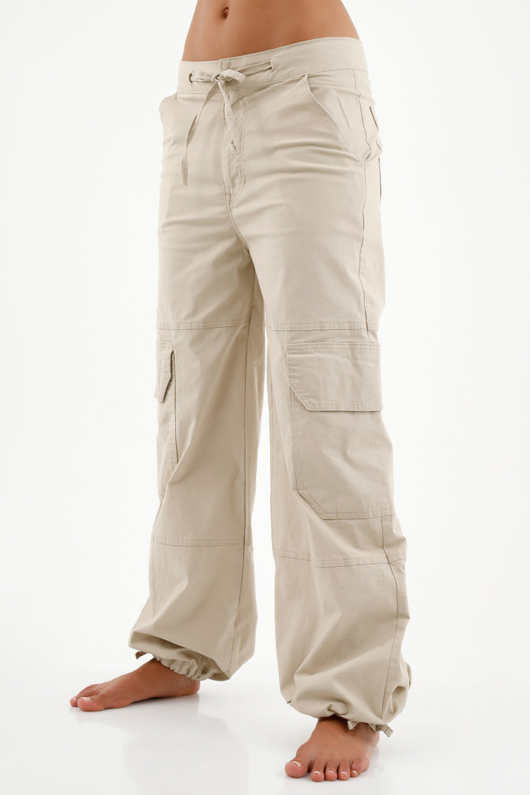 Women's Gray Cargo Pants