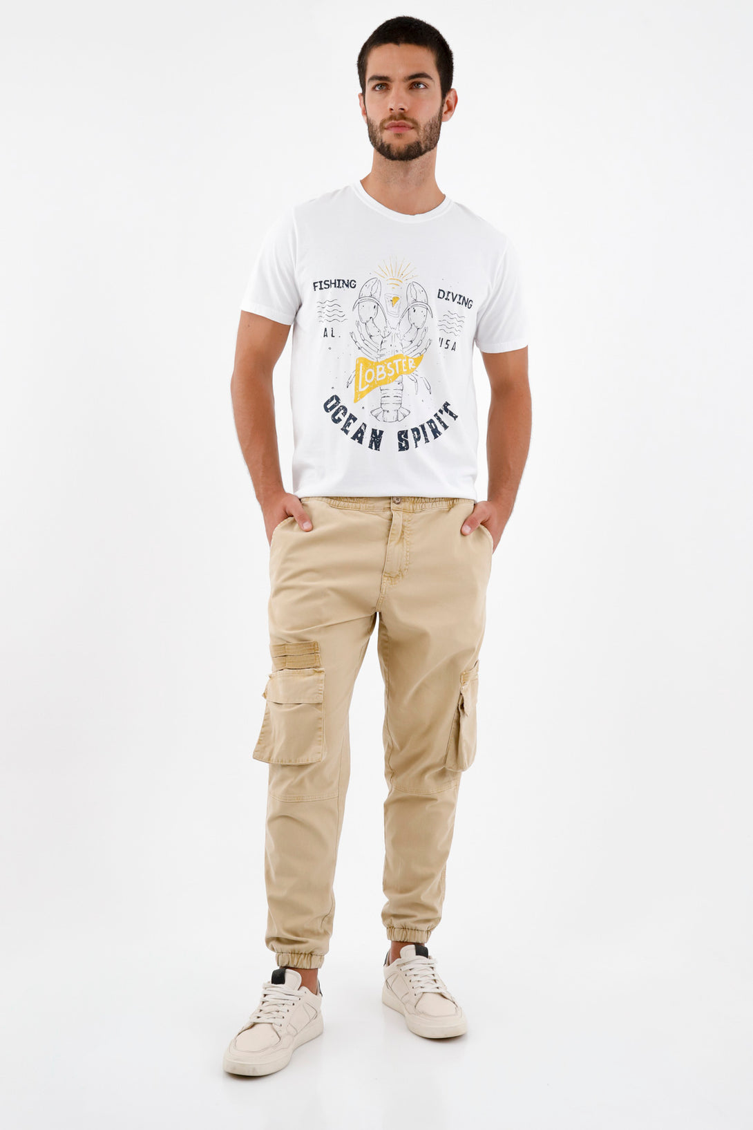 Pantalón Jogger café para hombre