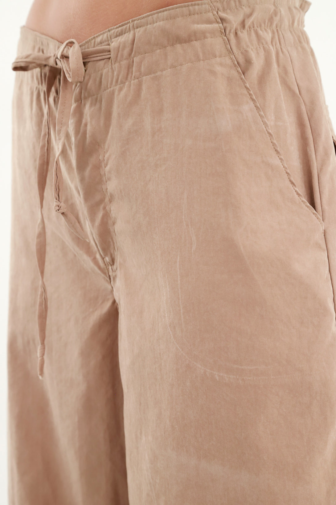 Women's Brown Parachute Pants