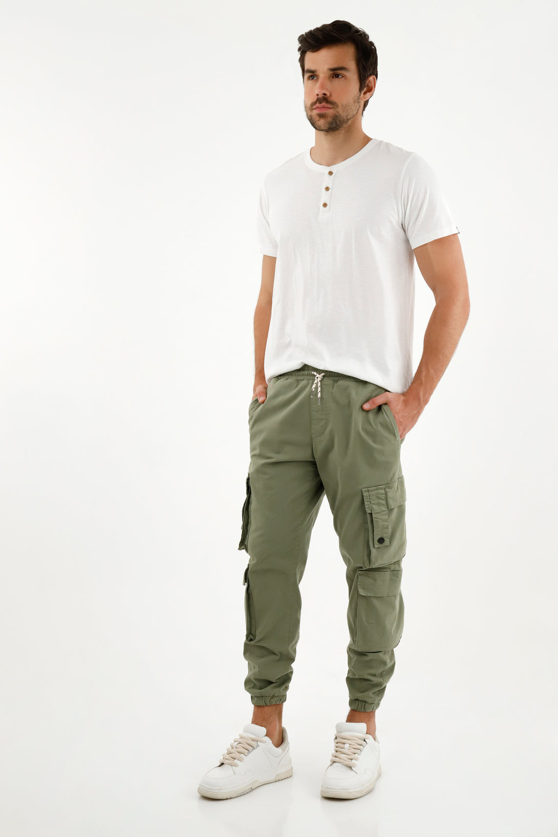 Pantalón Jogger verde para hombre