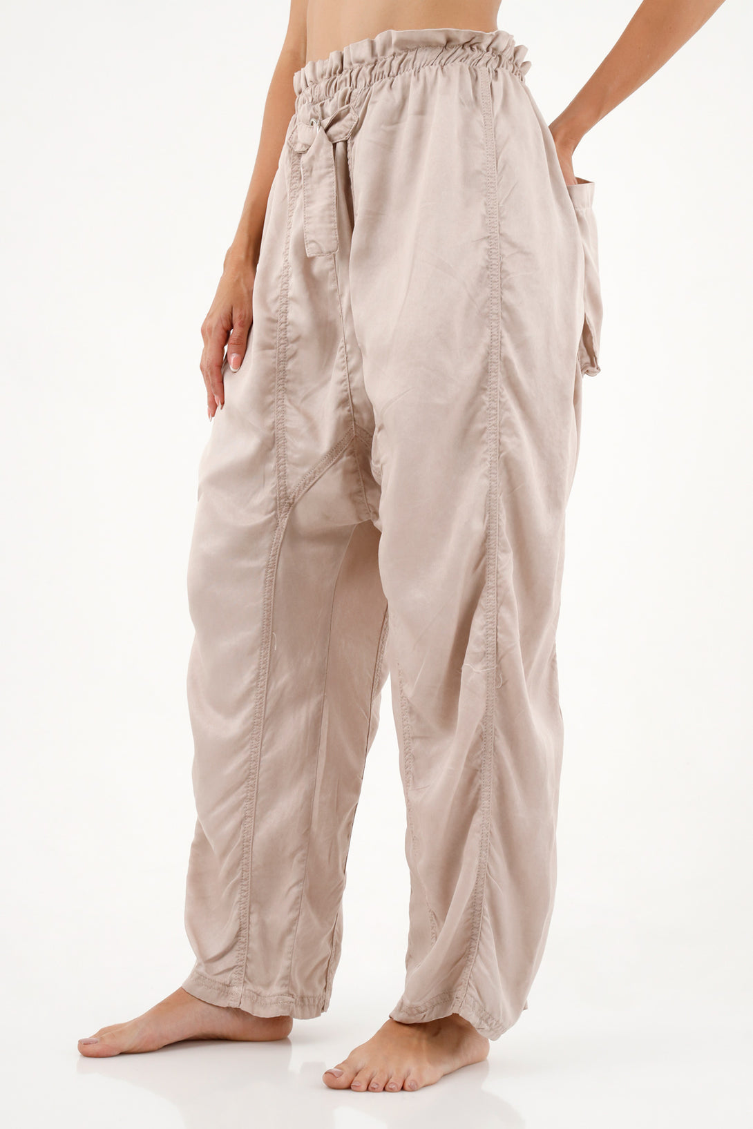 Women's Oversized White Pants