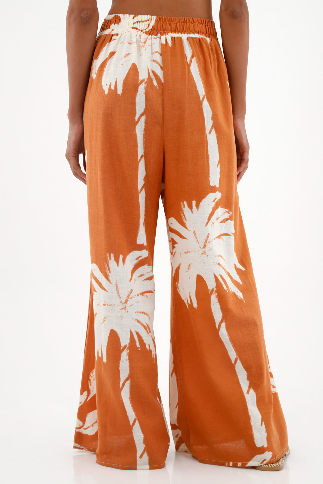 Women's Printed Linen Pants