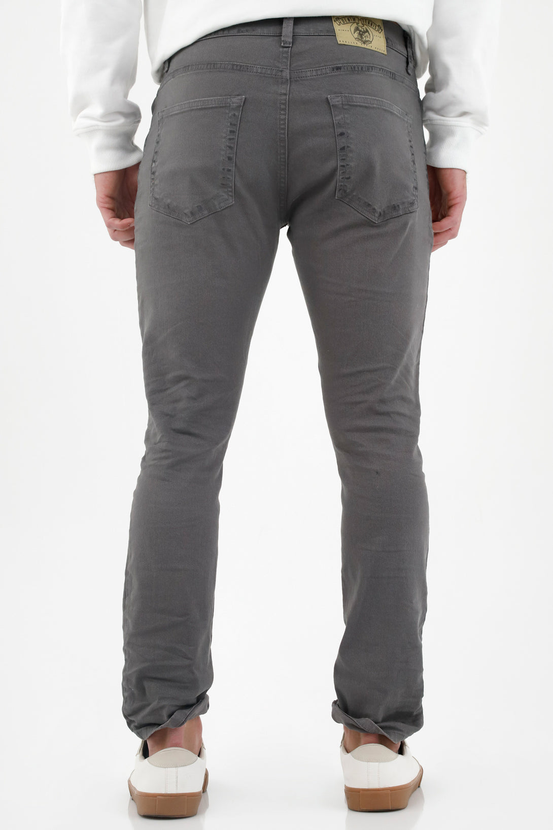 Men's Gray Five-Pocket Pants