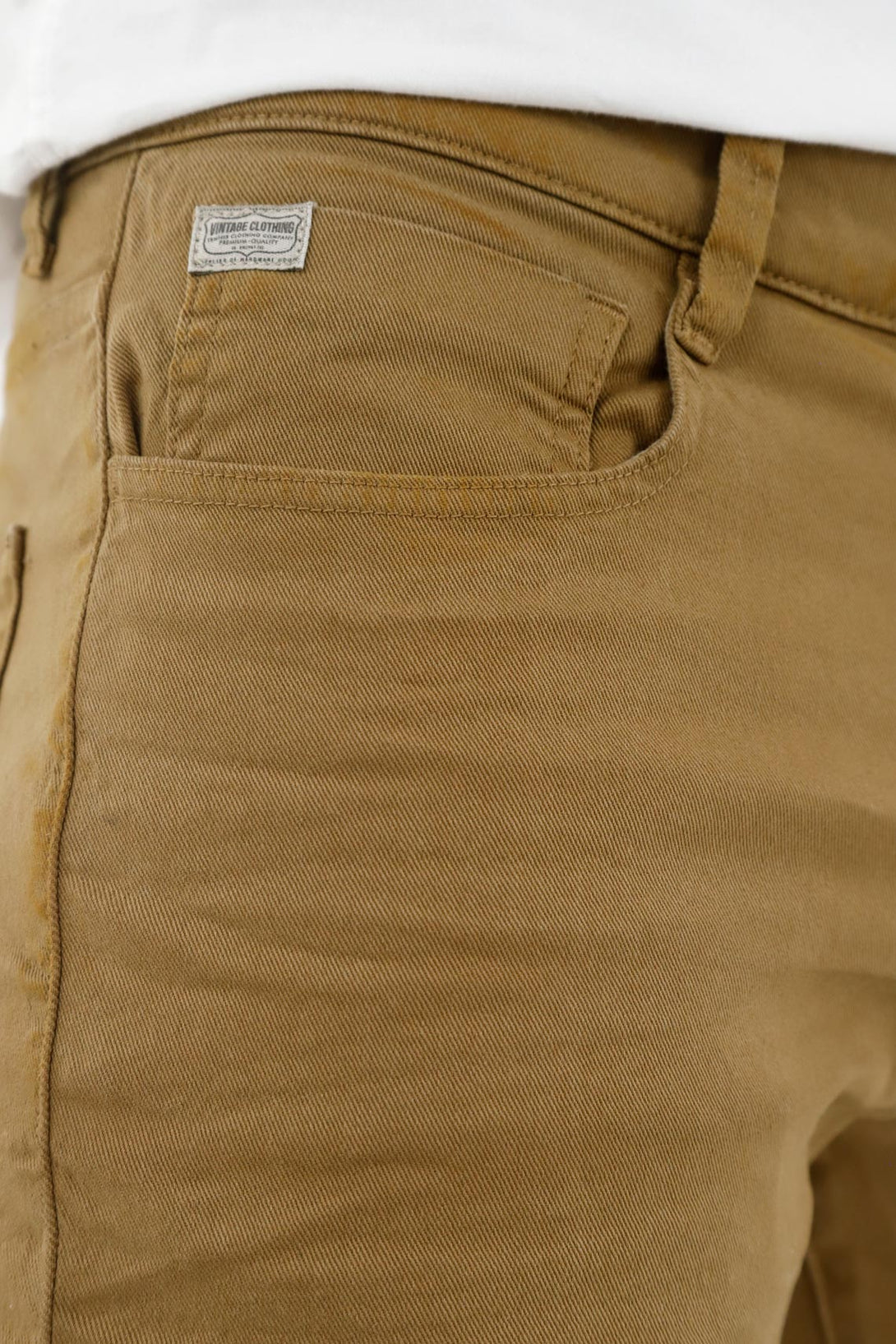 Men's Brown Five-Pocket Pants