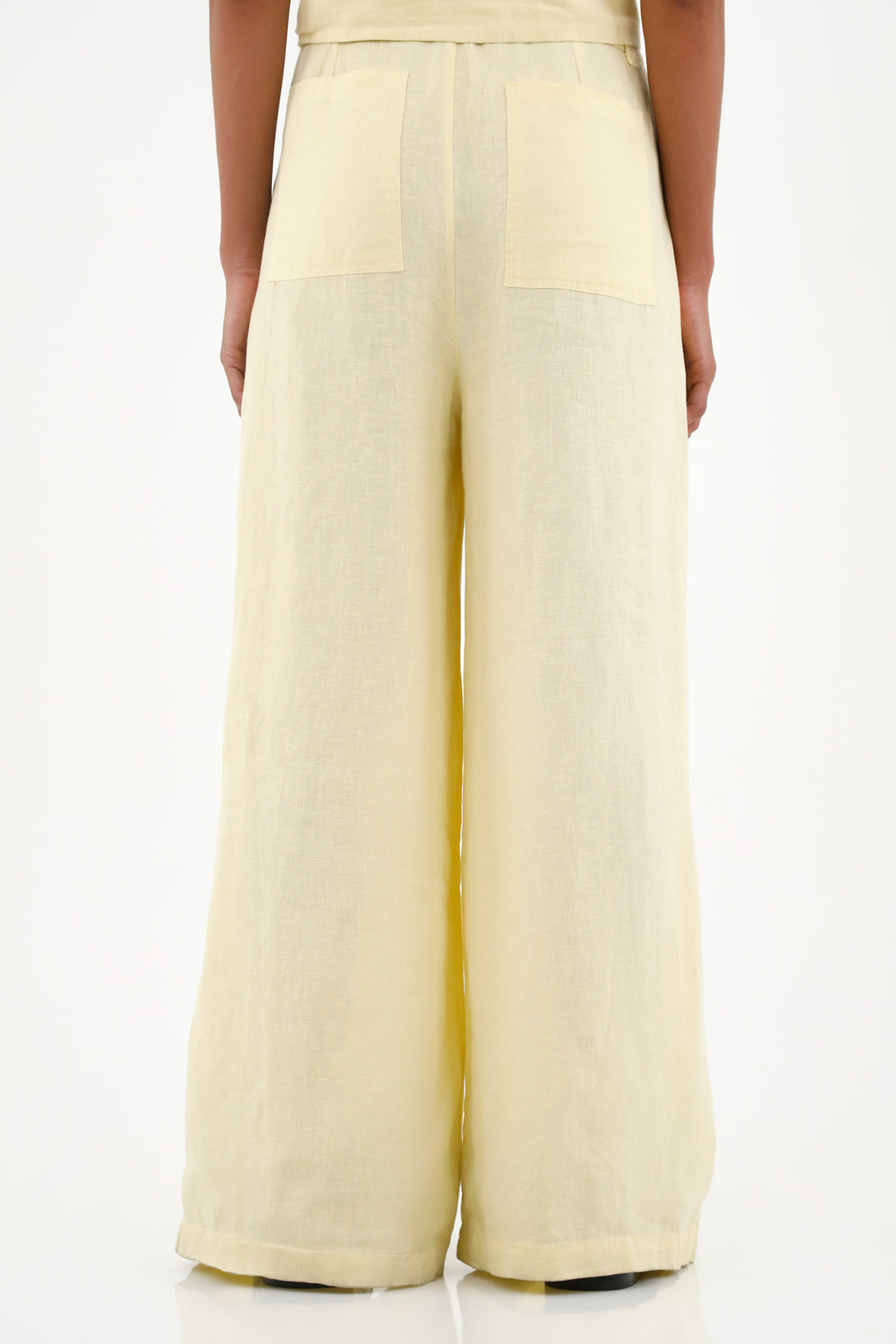 Women's Yellow Linen Pants