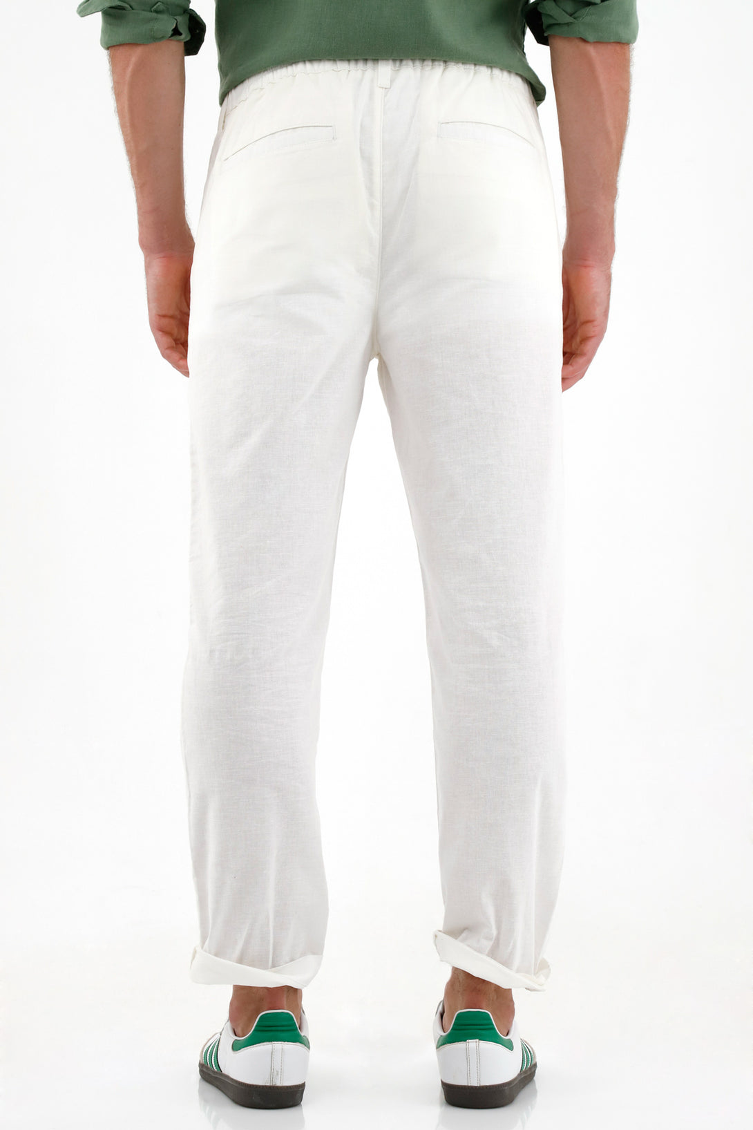 Pantalón tipo chino crudo para hombre