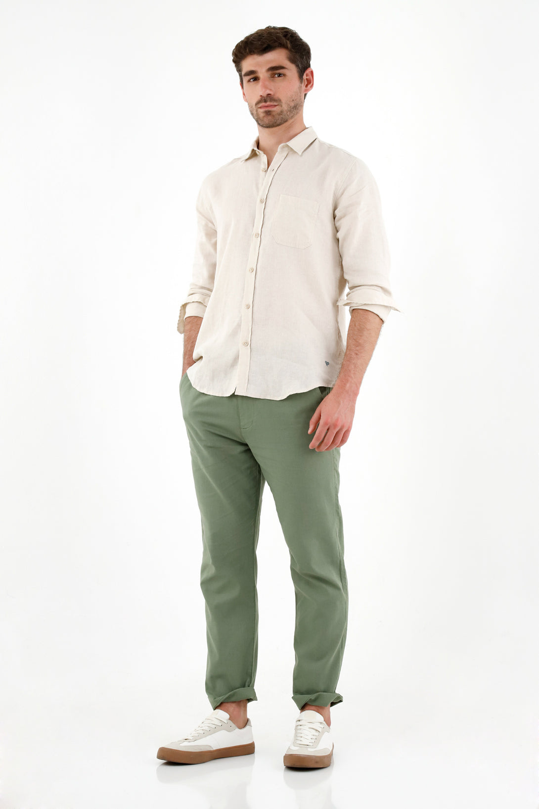 Men's Green Chino Pants