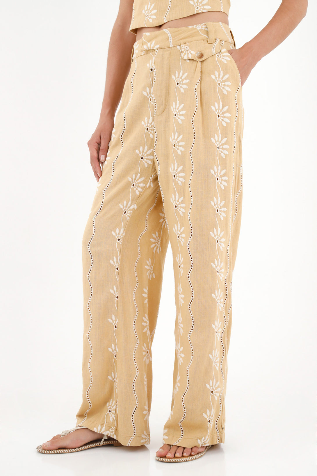 Women's Brown Wide Leg Pants