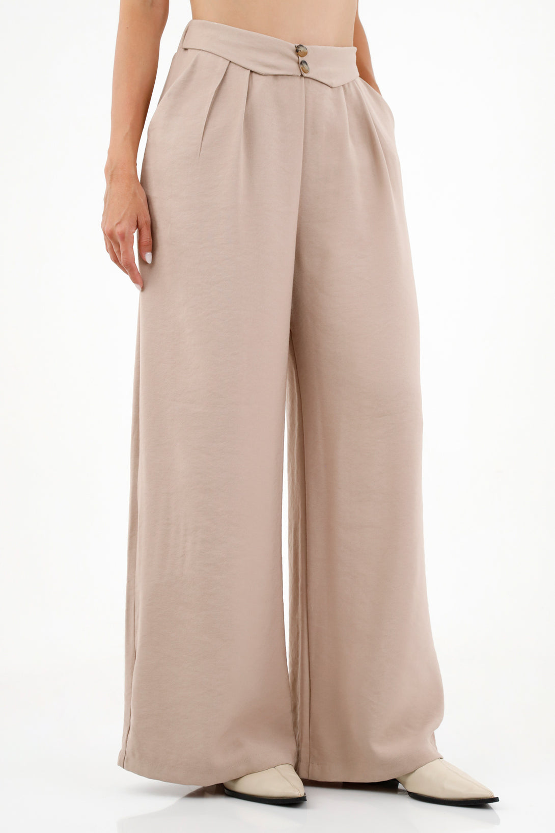 Women's Raw Wide Silhouette Pants