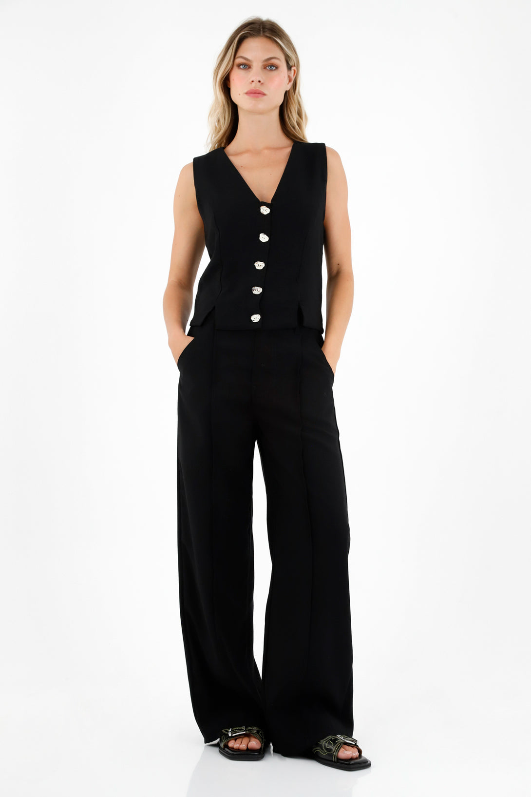 Women's Black Straight Leg Pants