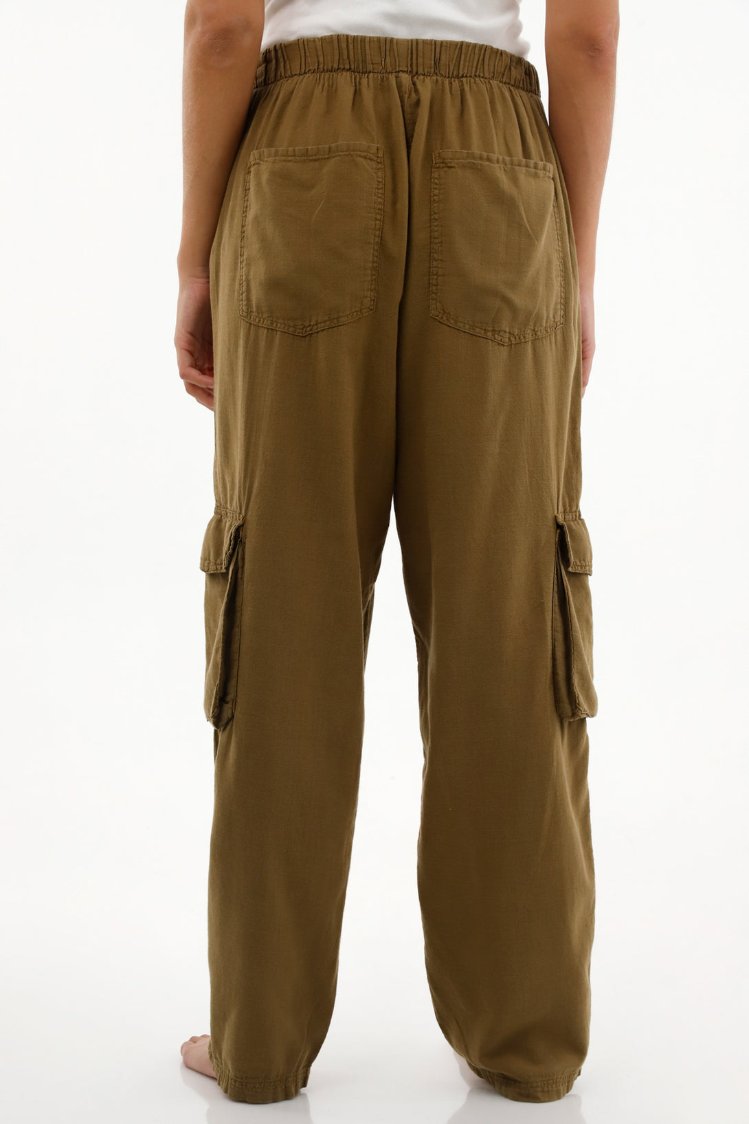 Women's High Waist Oversized Pants with Cargo Pockets