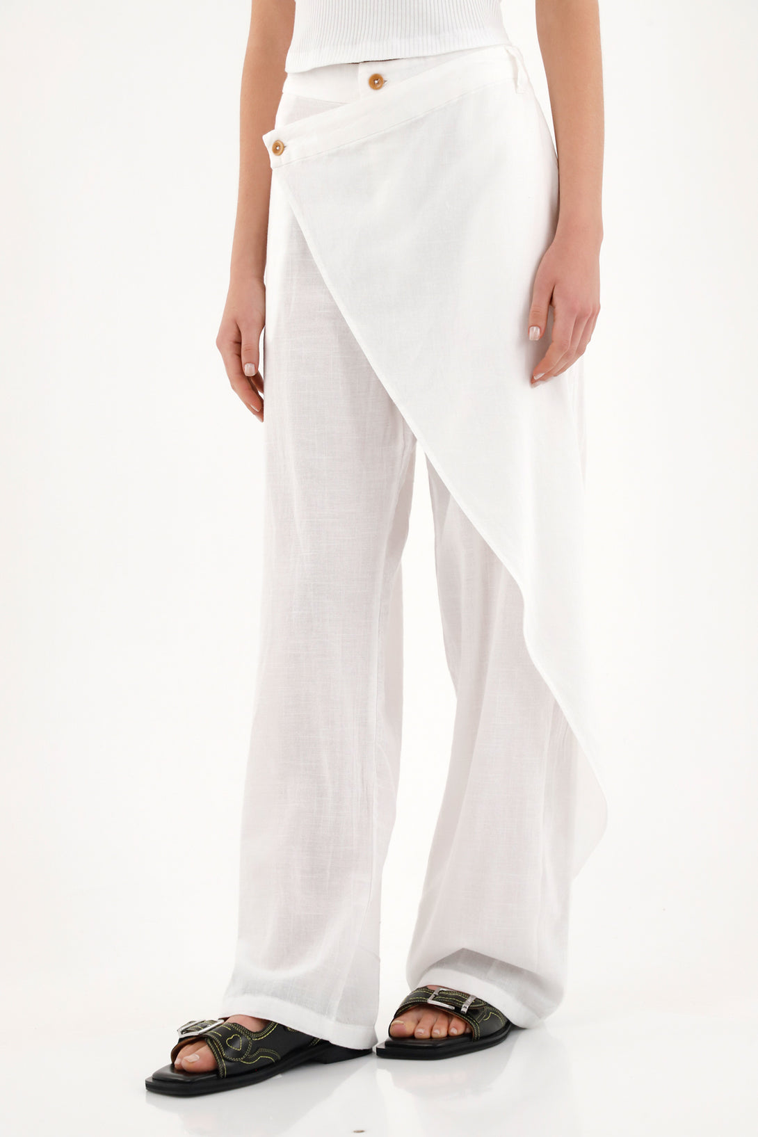 Women's Raw Asymmetrical Cut Pants