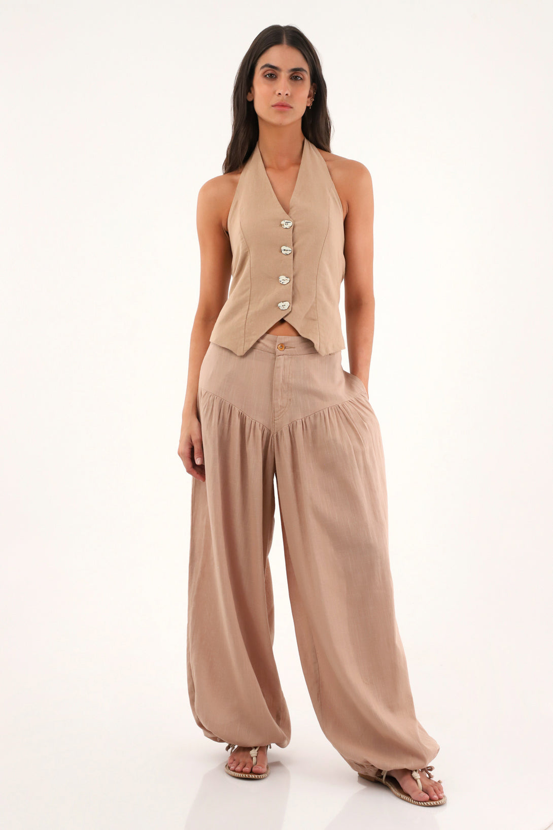 Pantalón Wide Leg tiro alto para mujer