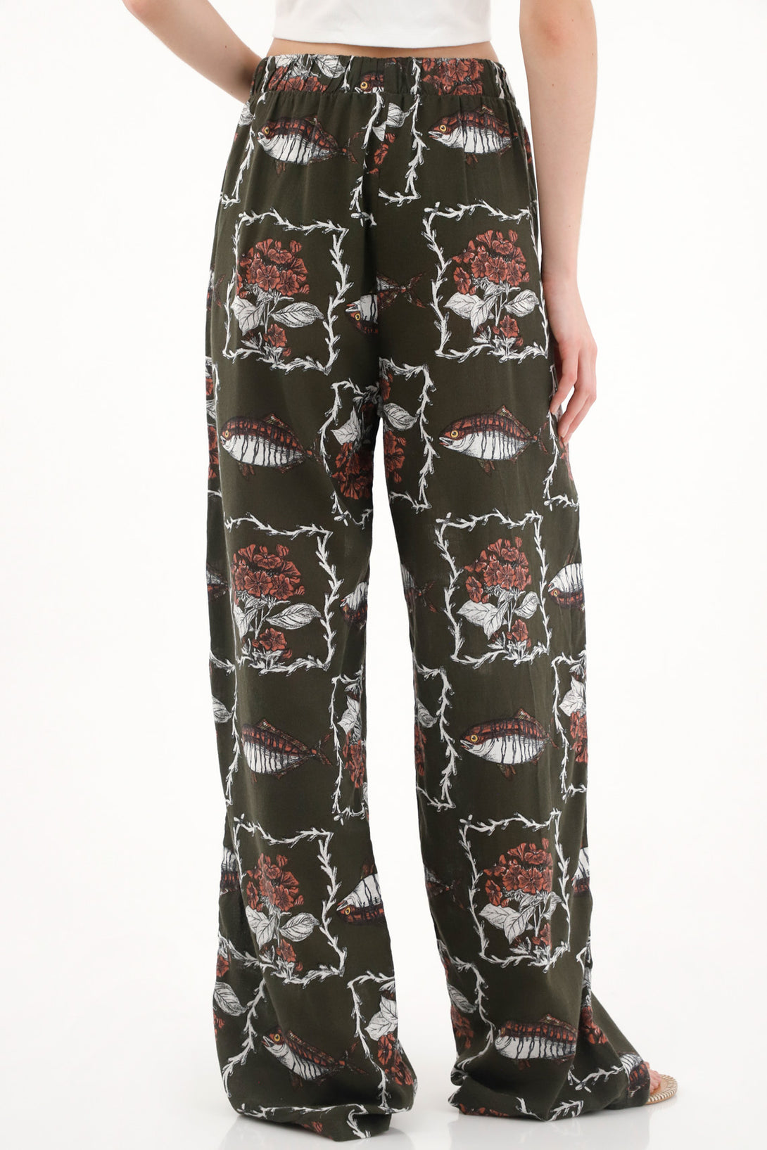 Women's Printed Straight Leg Pants