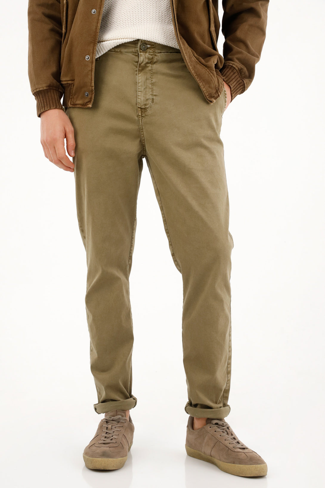 Men's brown chino pants