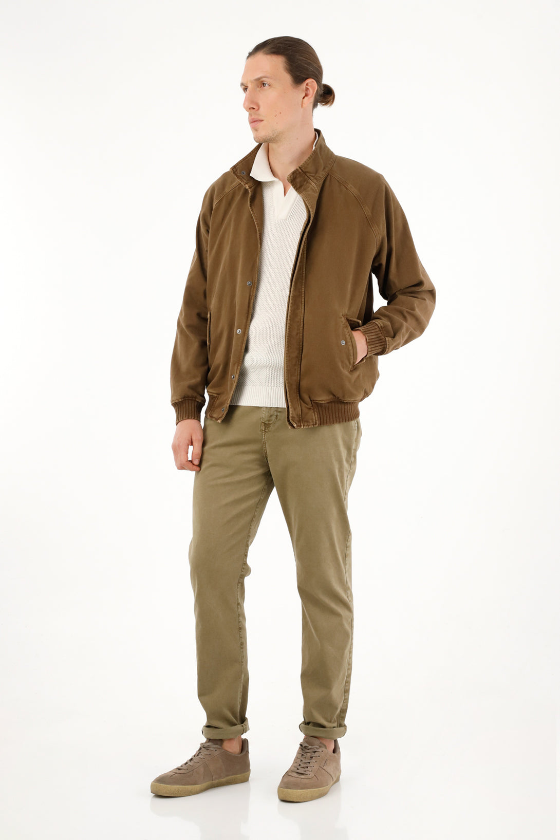 Men's brown chino pants