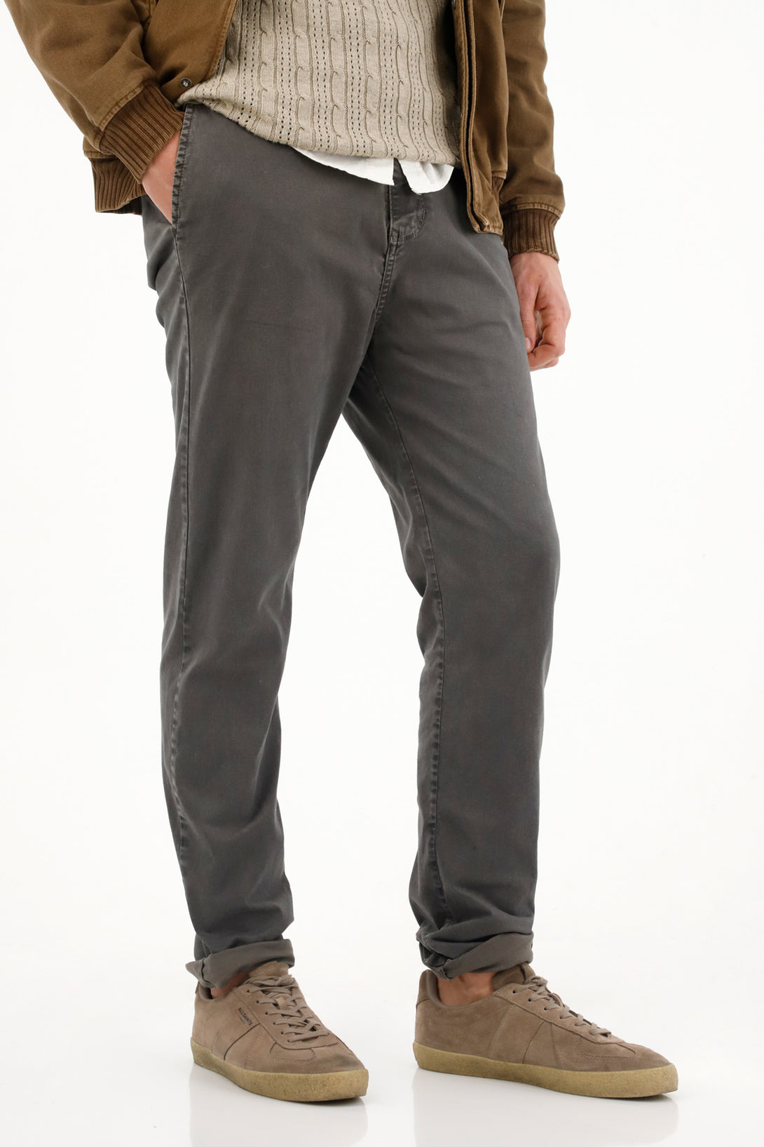 Men's gray chinos