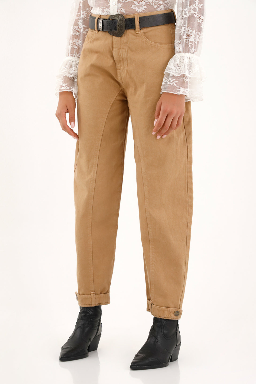 Women's Horseshoe Coffee Pants with Boot Straps