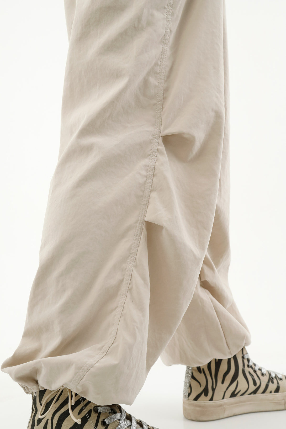 Women's Brown Parachute Pants