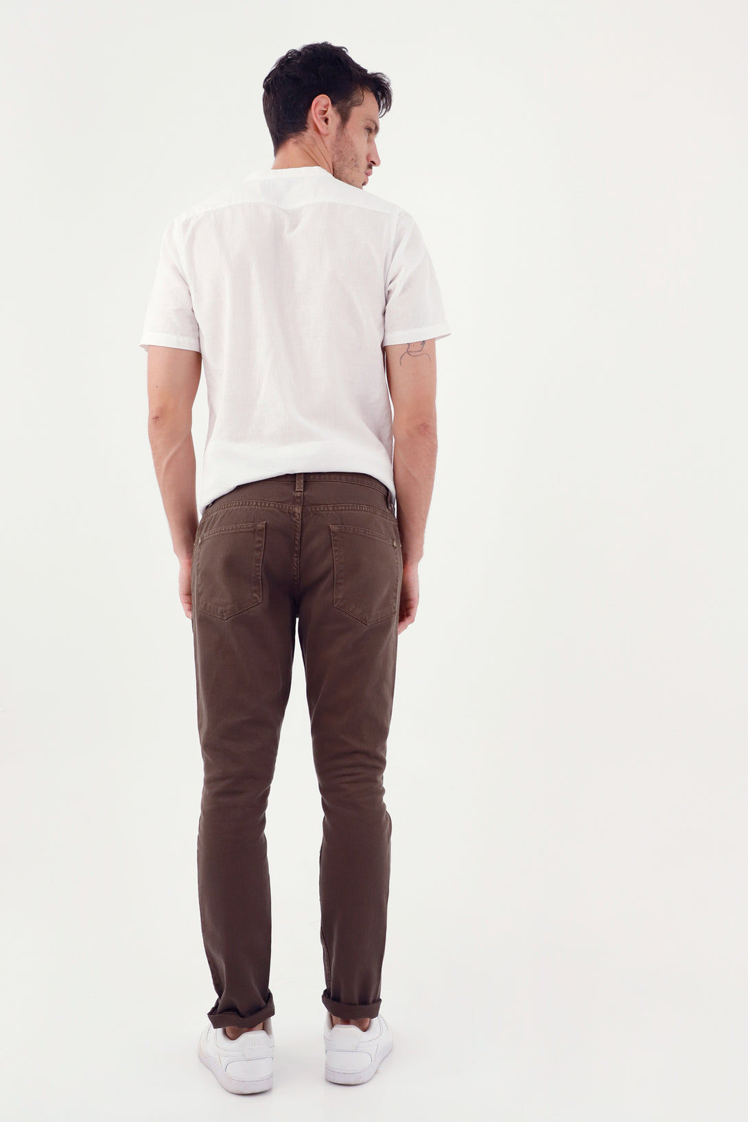 Pantalón de hombre, silueta Skinny 100% algodón