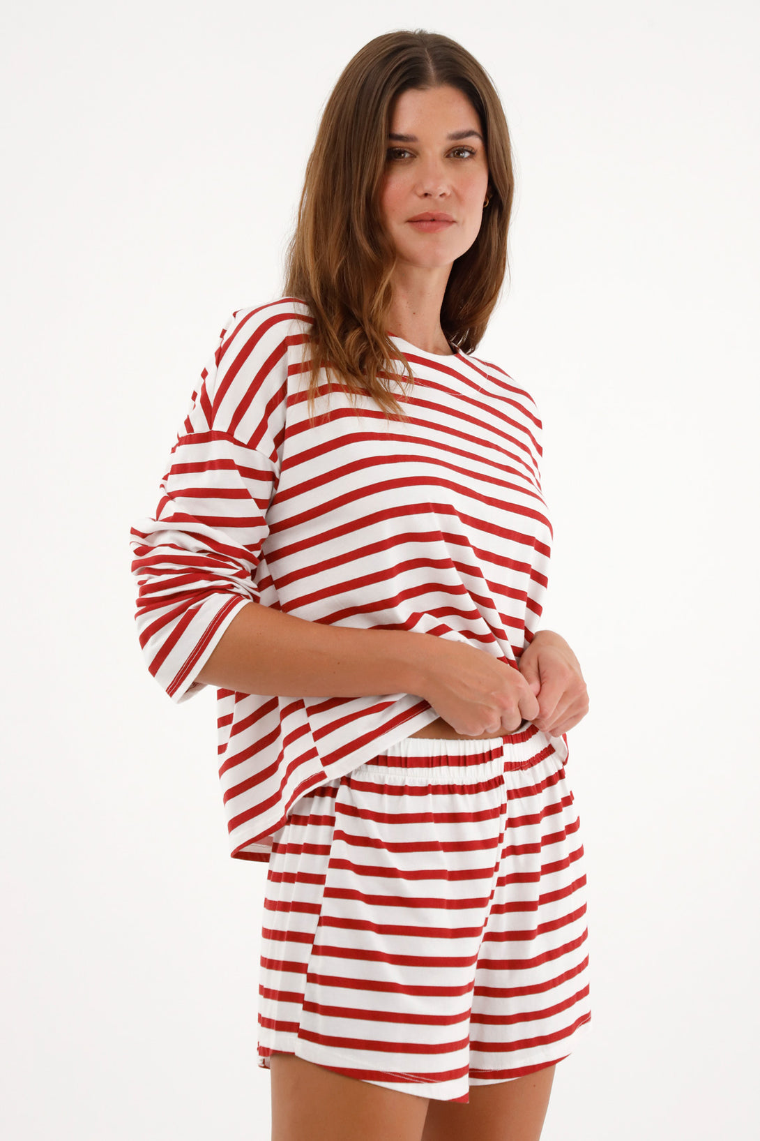 Women's Long-Sleeve Striped Pajamas