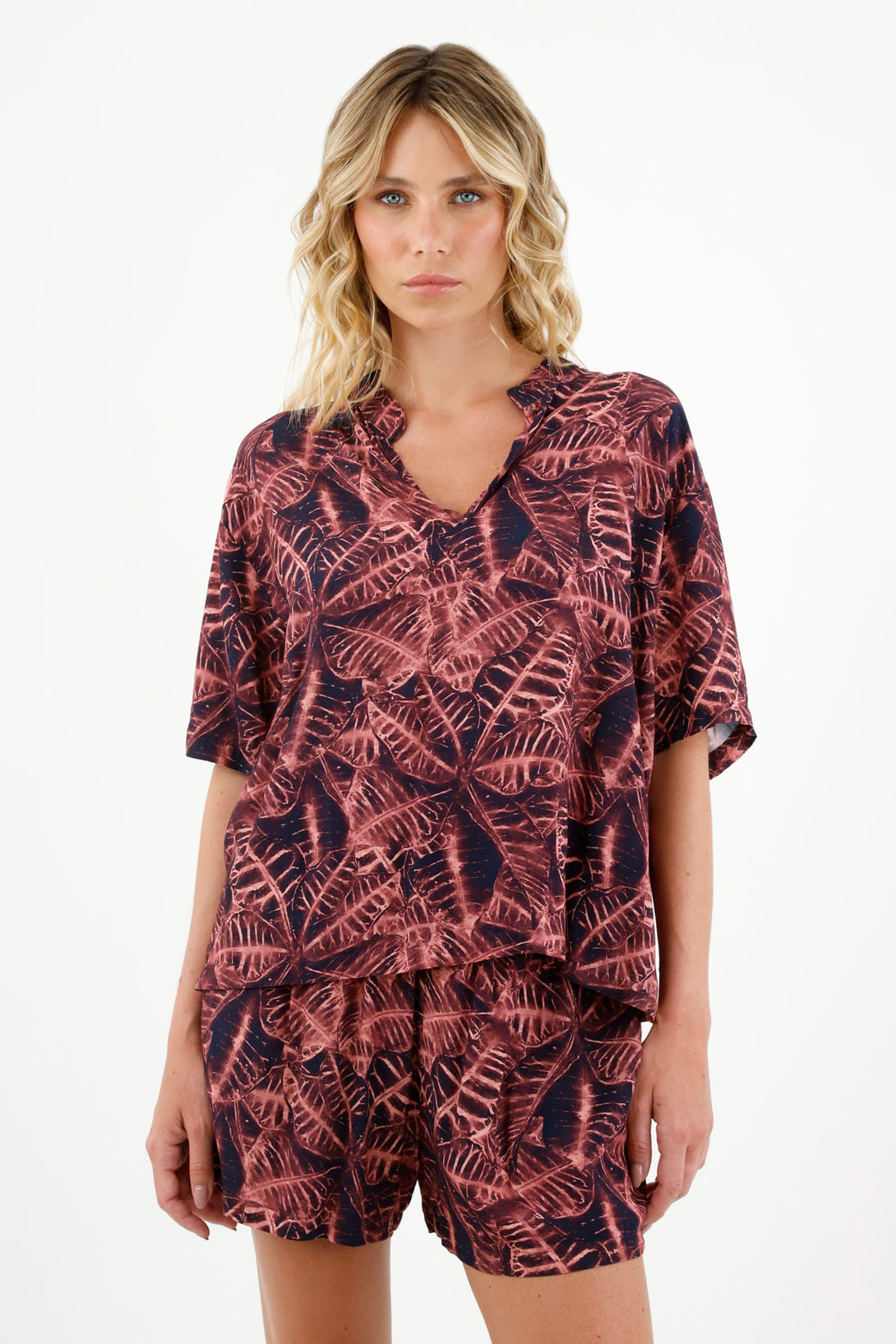 Women's Short-Sleeve Printed Pajamas