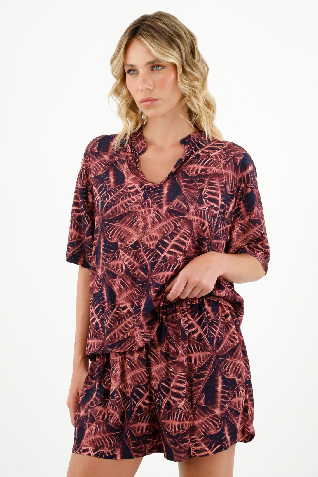 Women's Short-Sleeve Printed Pajamas