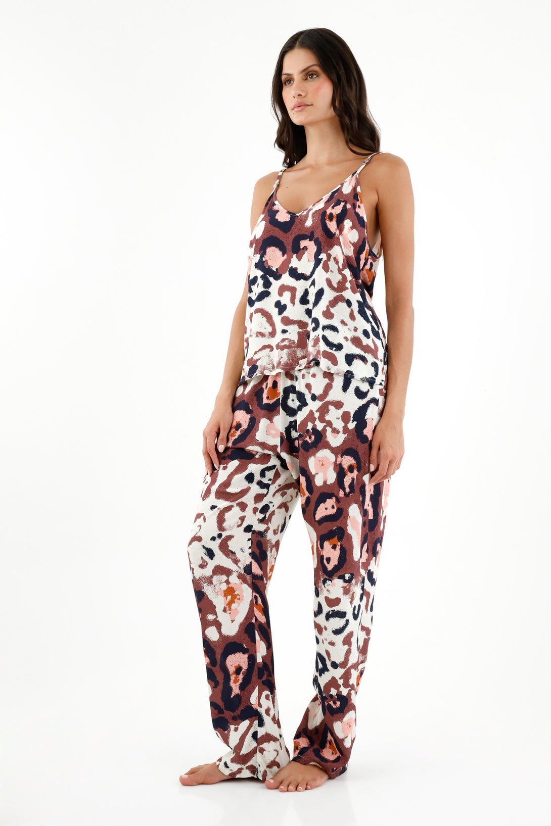 Women's Printed Strap Pajamas