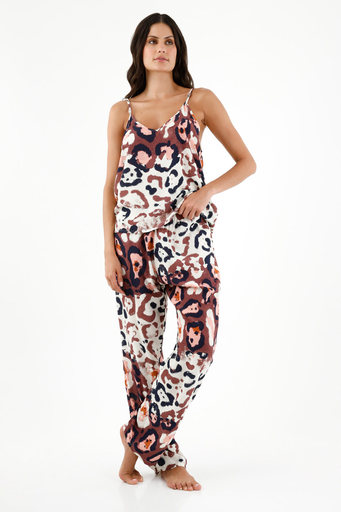 Women's Printed Strap Pajamas