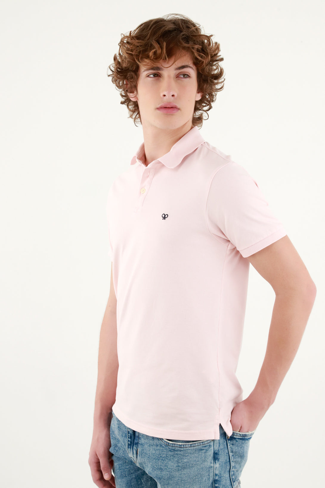 Men's Pink Polo Shirt