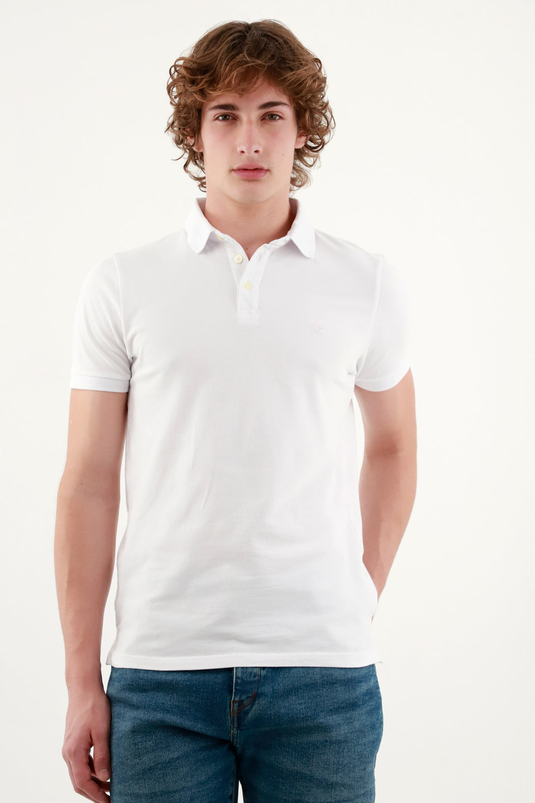 Men's White Polo Shirt