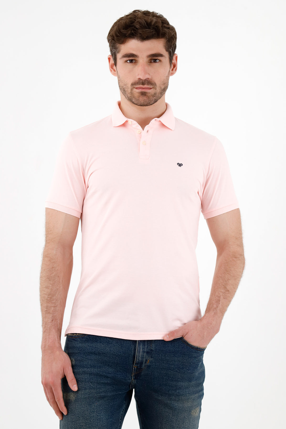 Men's Pink Polo Shirt