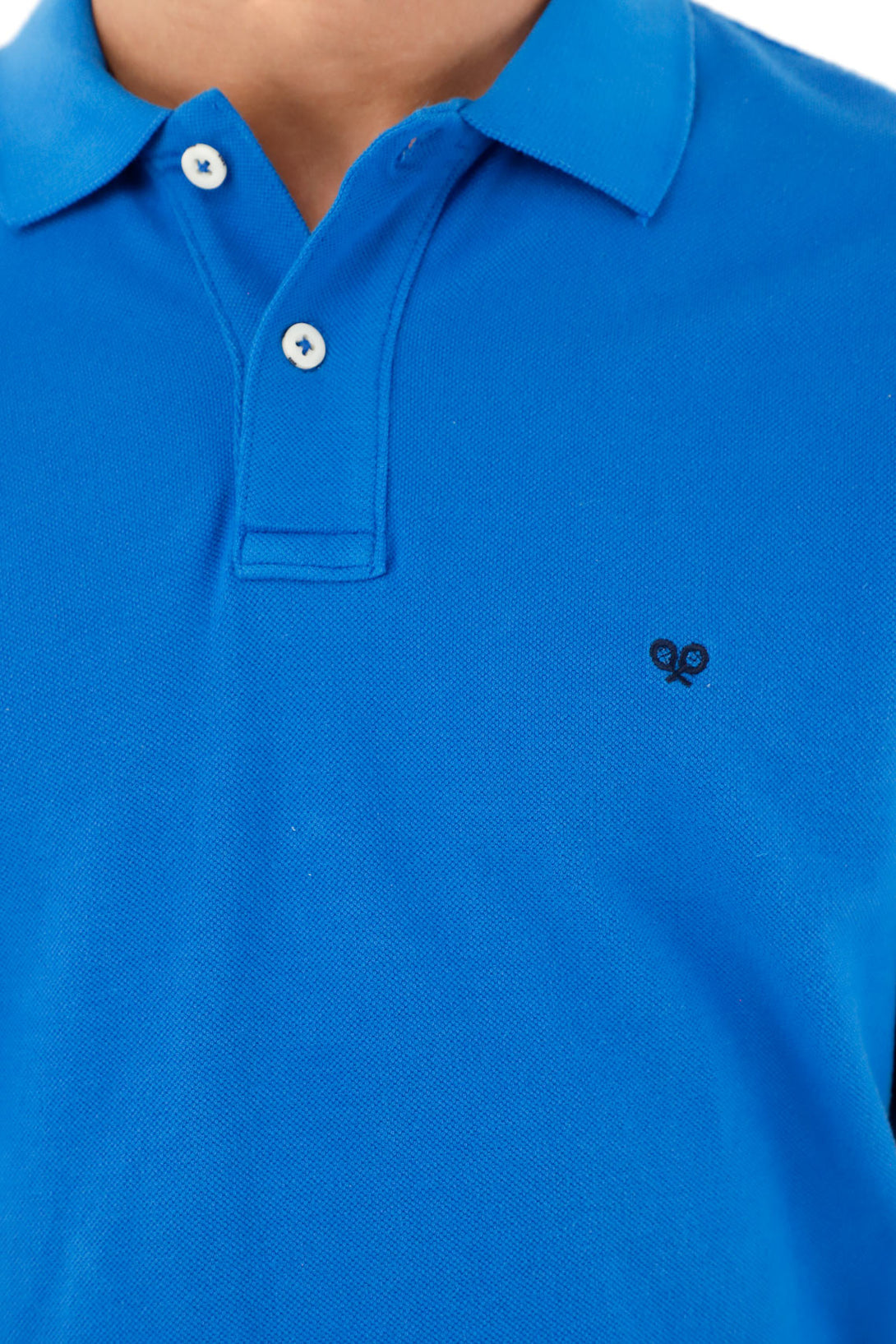 Men's Polo with Embroidered Racket