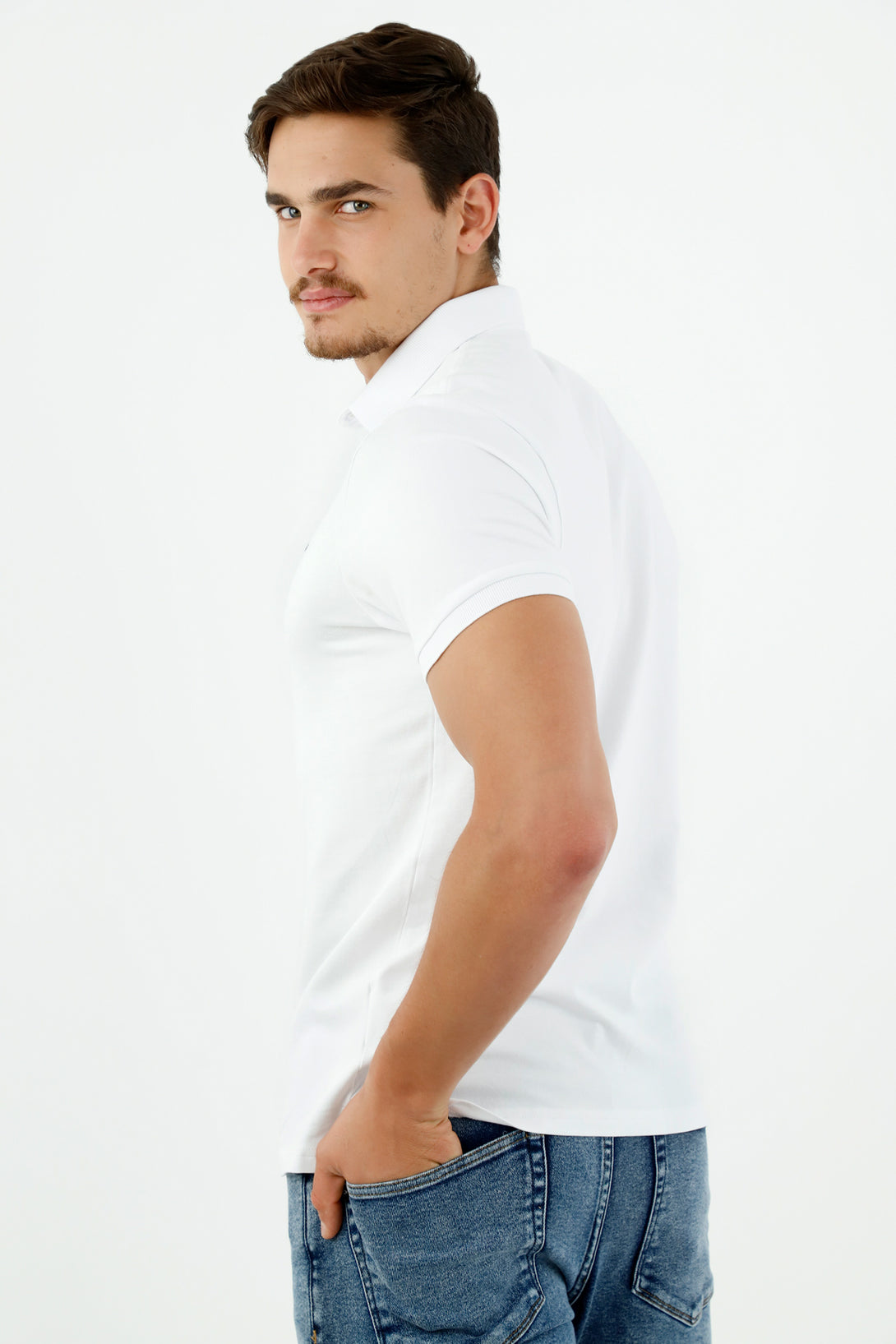 Men's White Polo Shirt