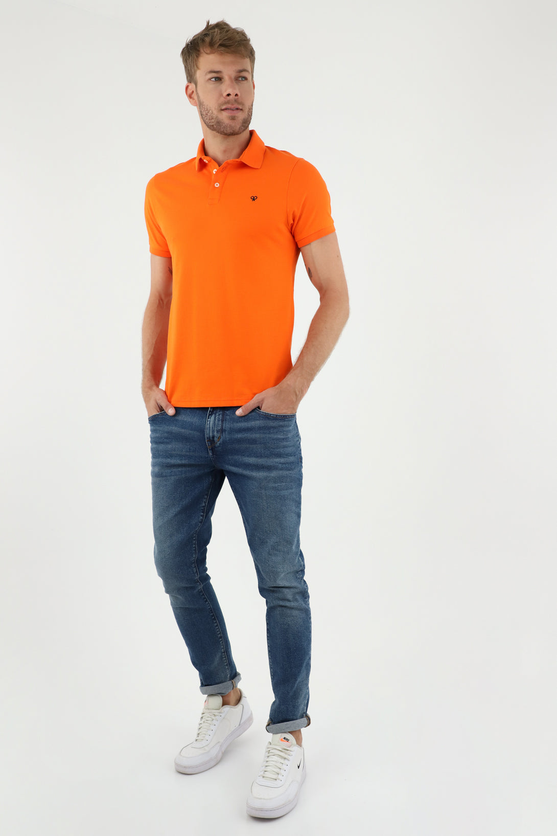 Men's Full-Length Polo Shirt