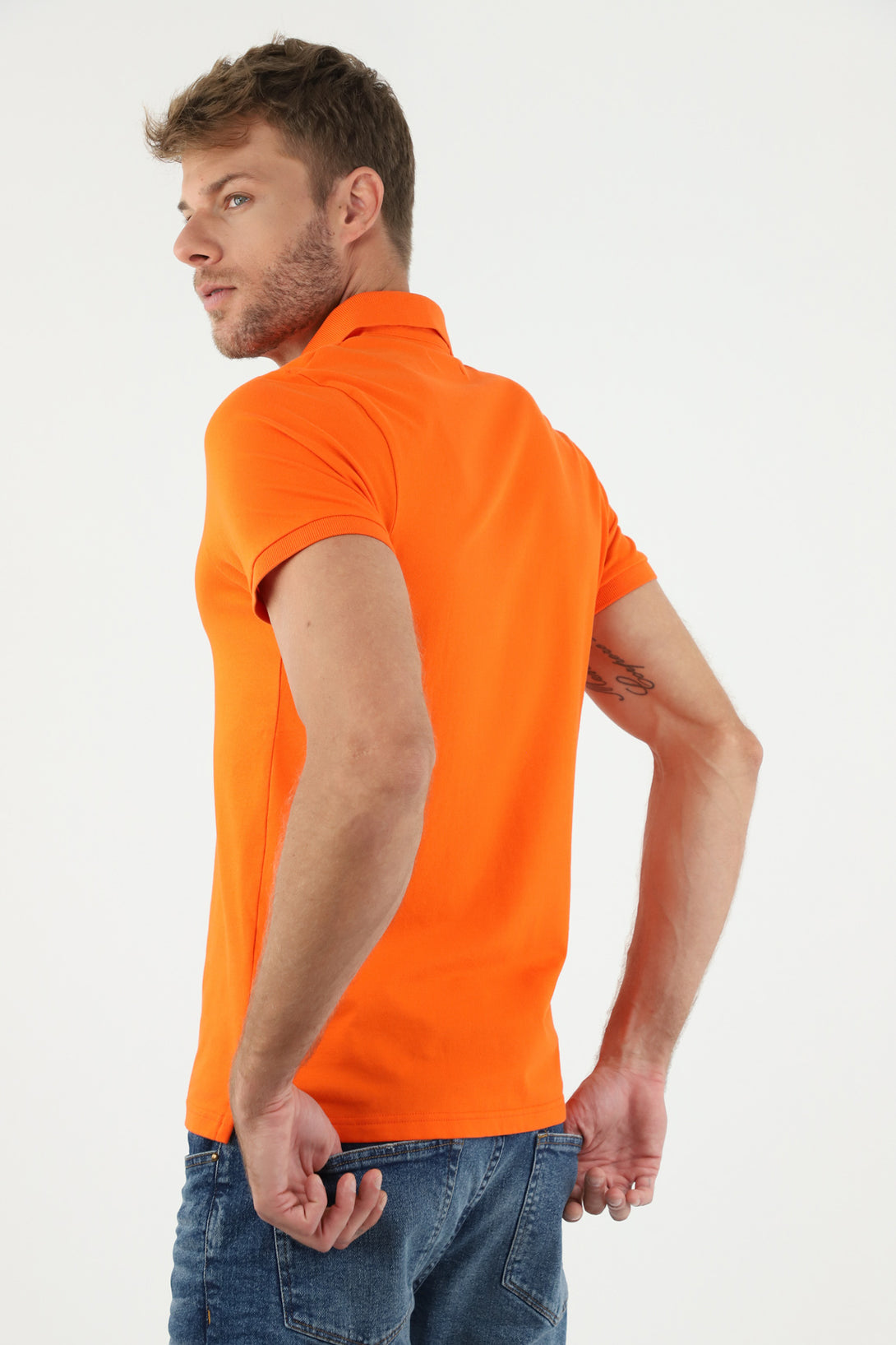 Men's Full-Length Polo Shirt