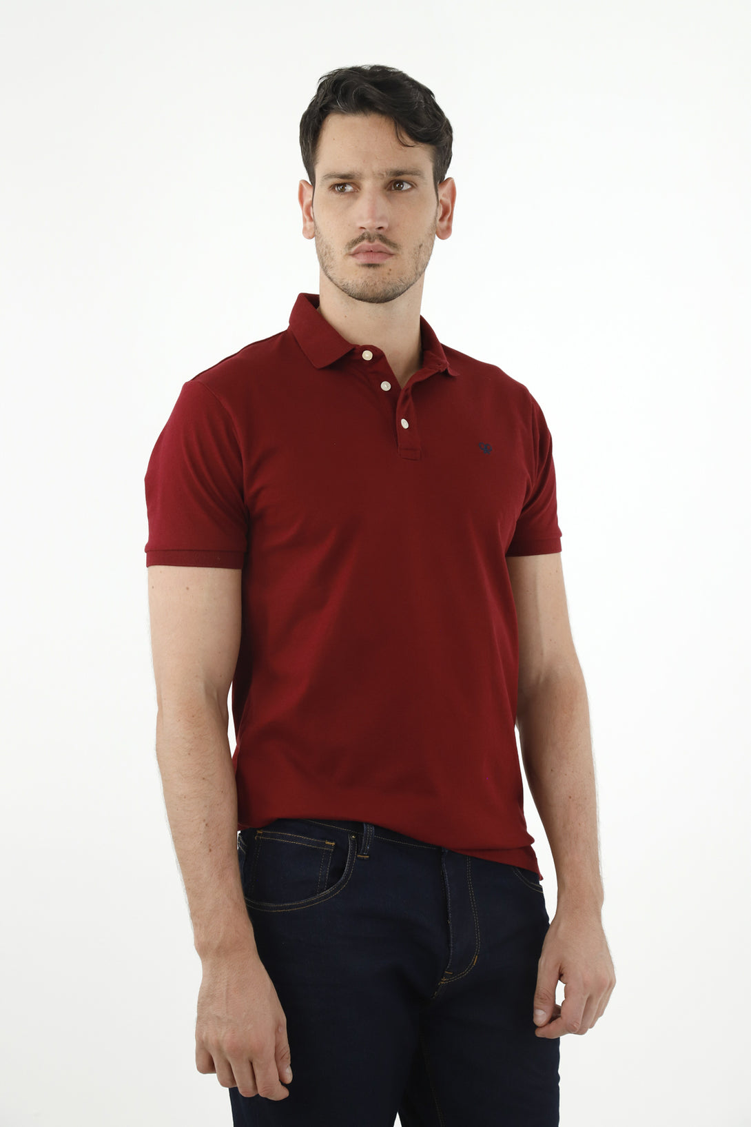 Polo roja para hombre